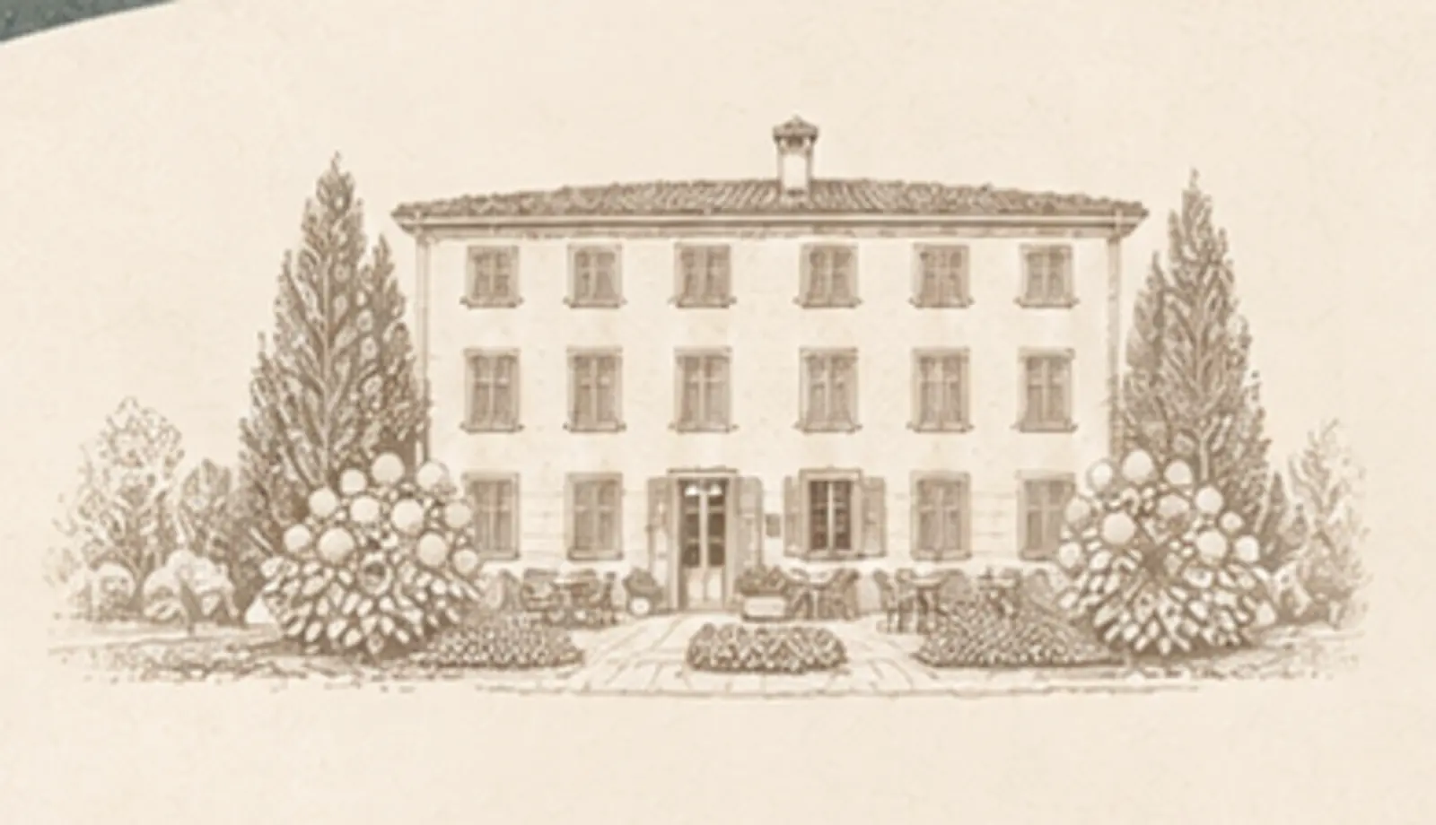 Villa La Corte illustrata